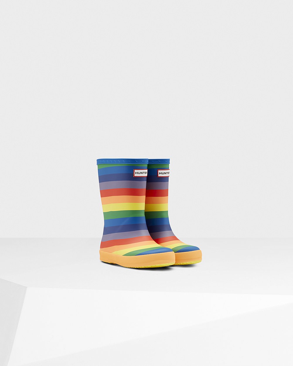 Hunter Yağmur Çizmesi Çocuk Renkli - Original First Classic Rainbow - Türkiye LD9107254